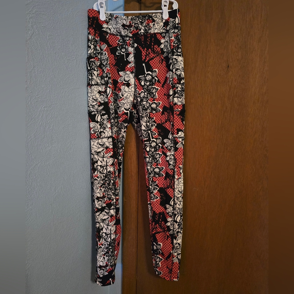 Floral Patterned Popfit Pocket Leggings